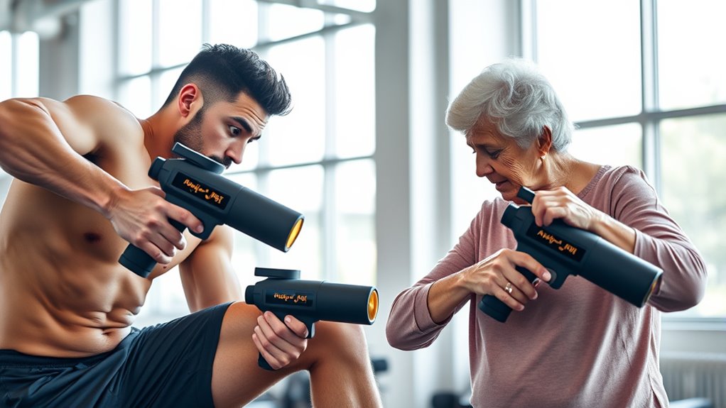 adjustable massage gun settings