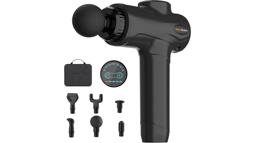 adjustable multi head massage gun