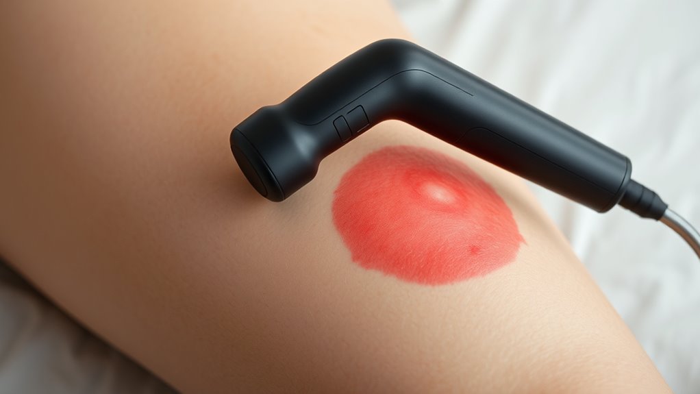 avoid massage gun on wounds