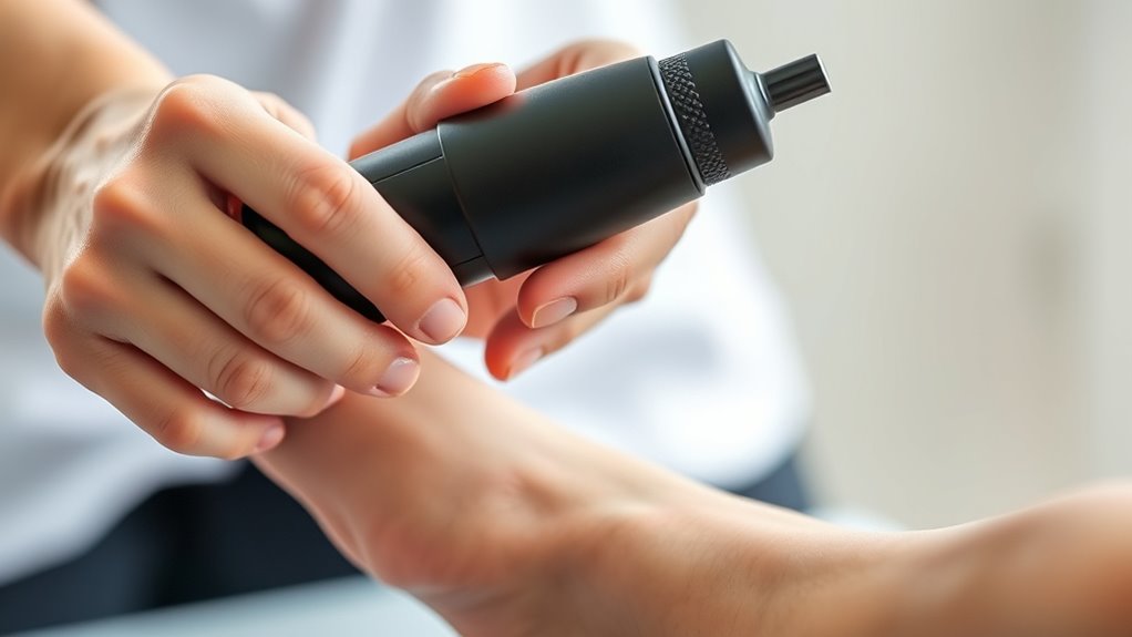 cautious use of massage guns