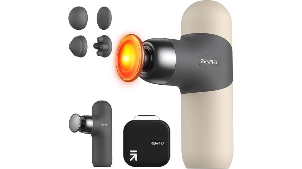 compact heat massage gun