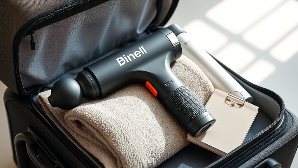 ergonomic portable massage device