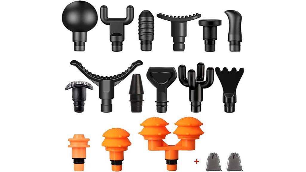 fifteen attachment heads set