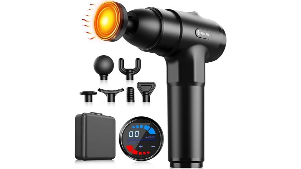 heat enabled percussion massager