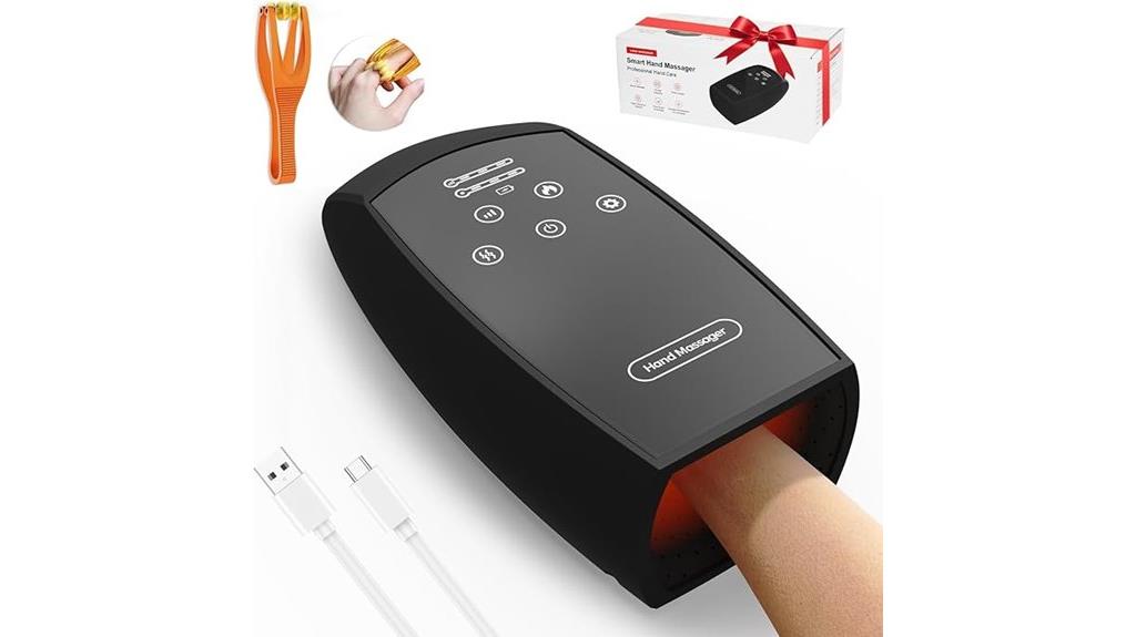 heated hand compression massager
