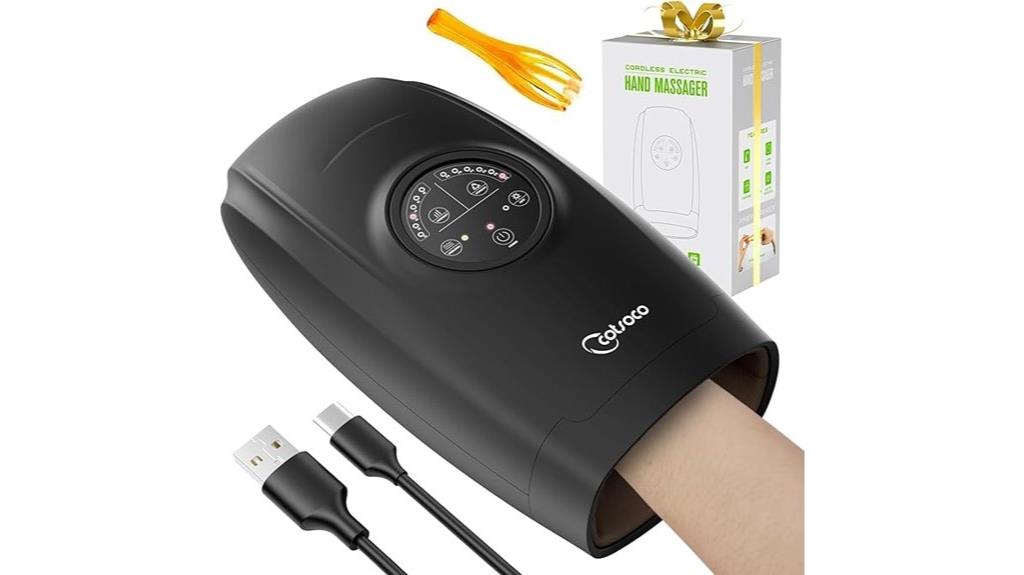 heated hand compression massager