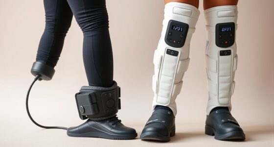 leg massagers versus compression