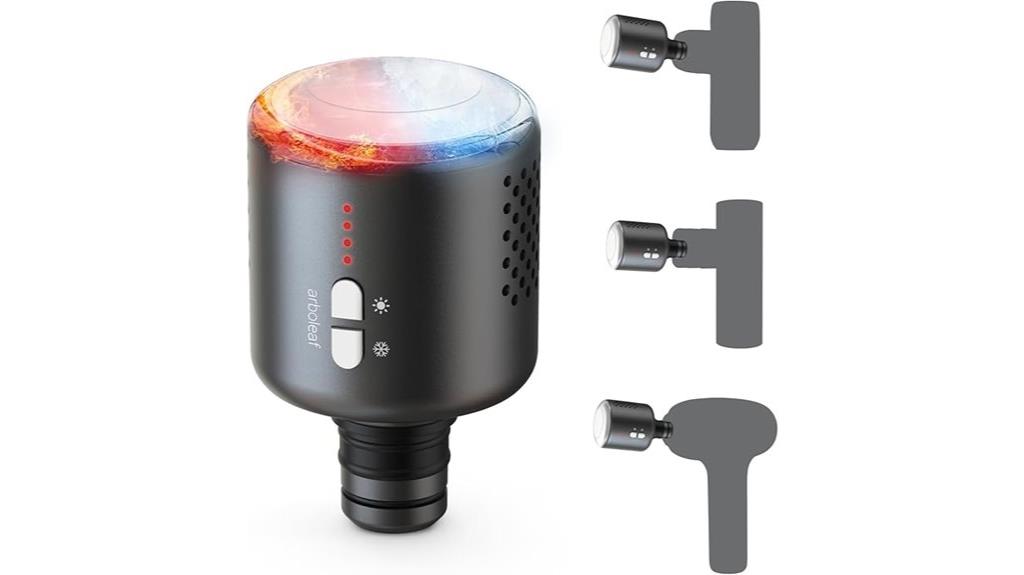 massage accessories with temperature control
