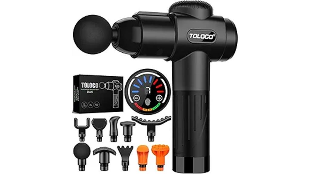 massage gun with attachments