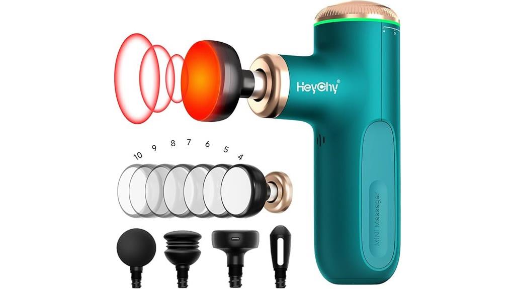 portable heated massage gun