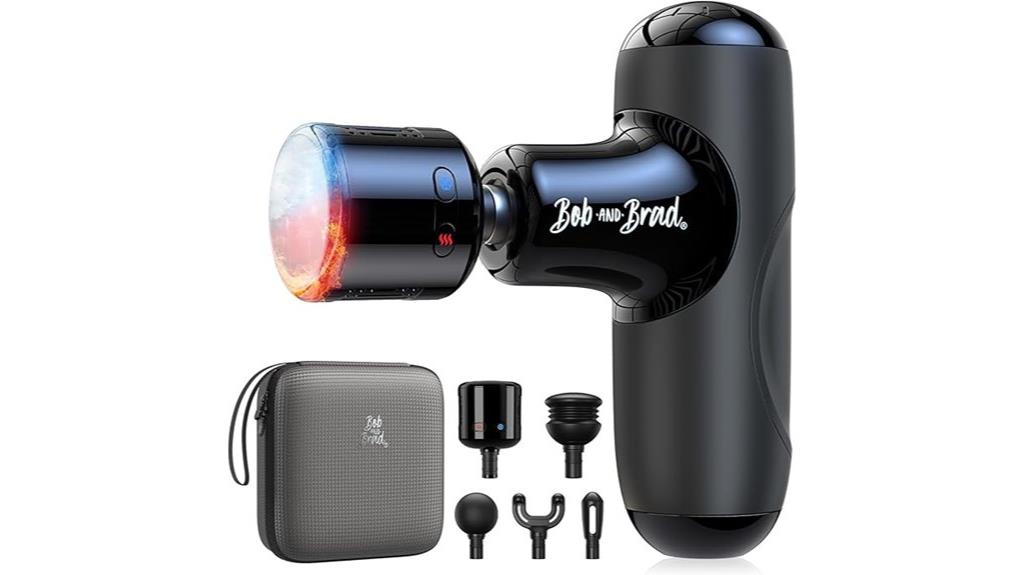 portable massage gun with heat