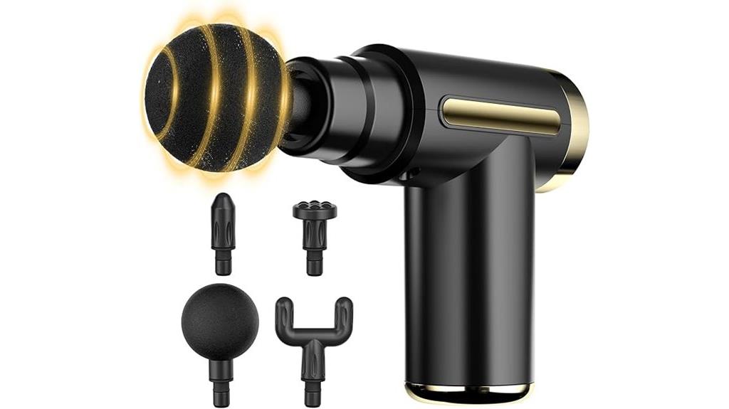 portable massage gun with multiple settings