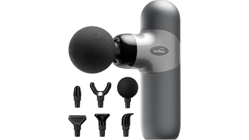 portable multi head massage device