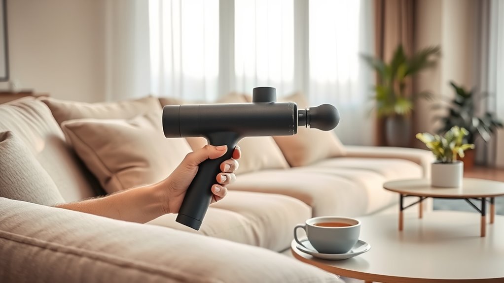 quiet noise reducing massage gun