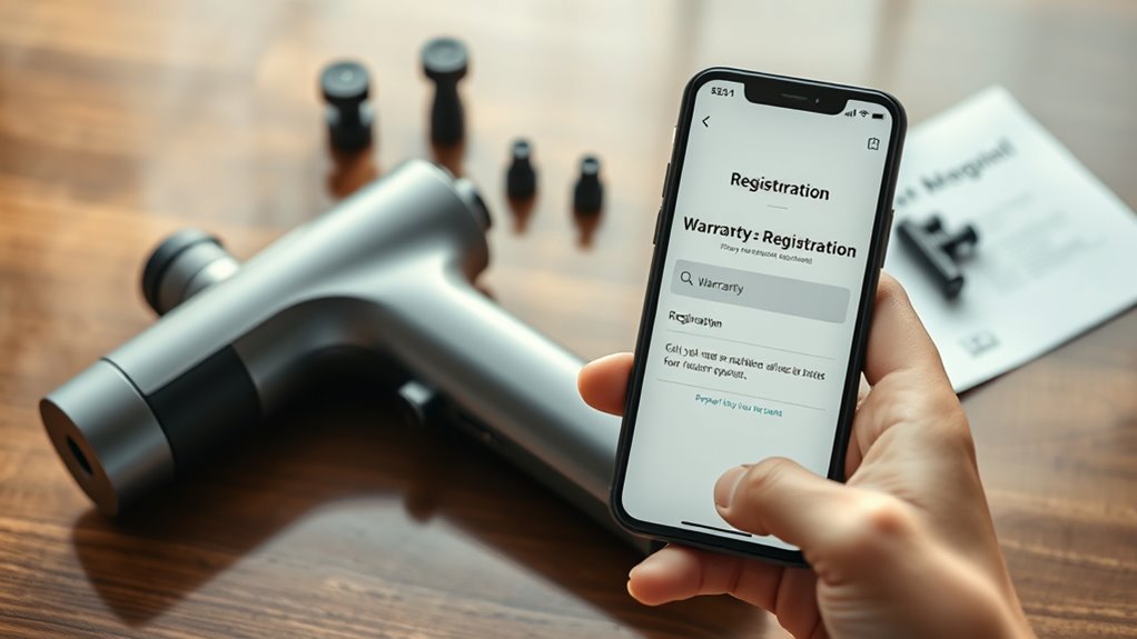 register massage gun warranty