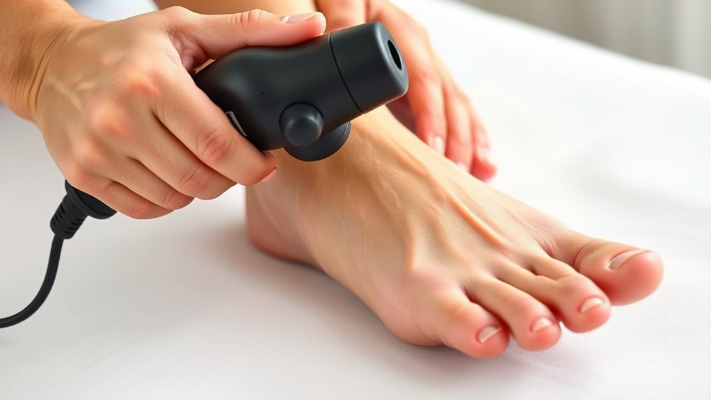 safe massage gun application