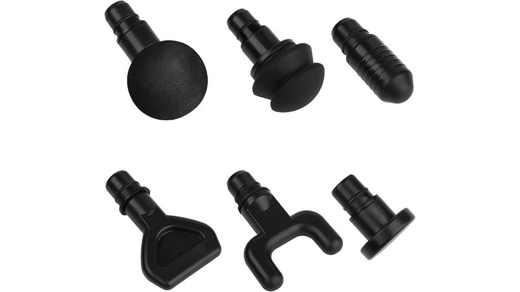 six piece massage head set