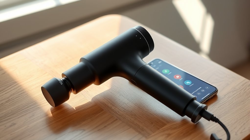 smart app enabled massage guns
