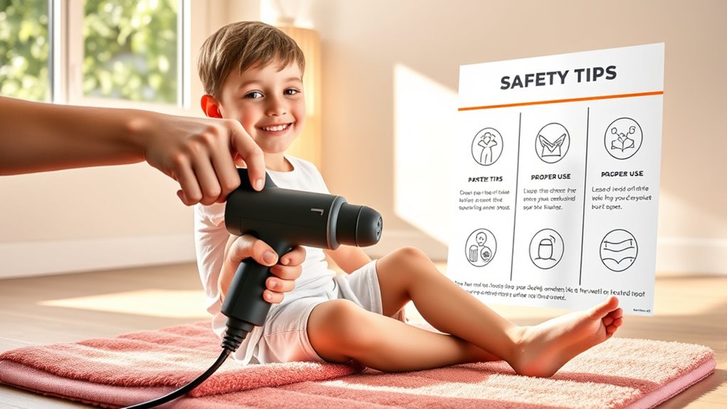 supervised kid massage safety