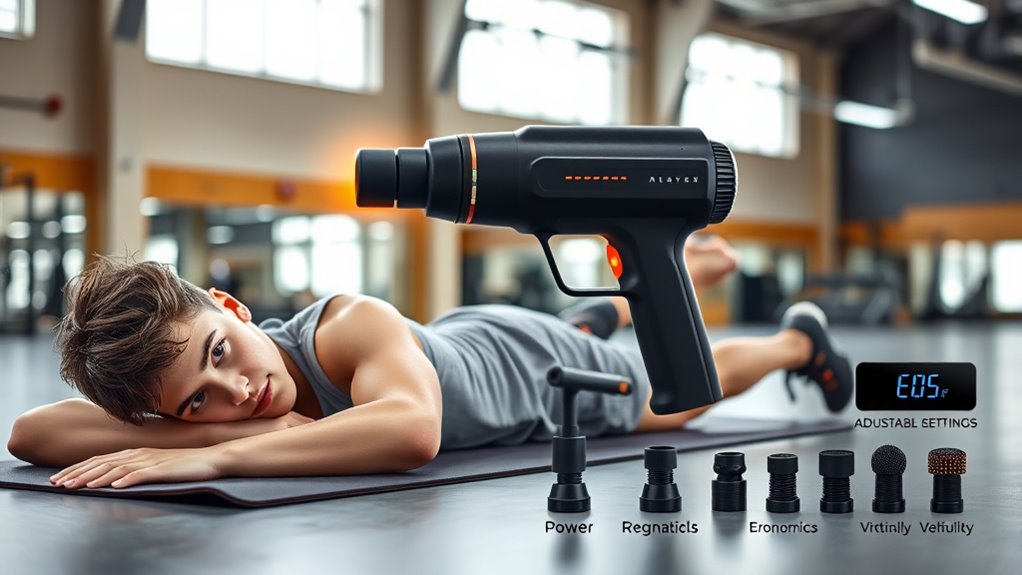 athlete friendly massage gun features
