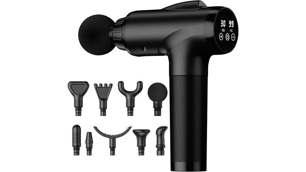 deep tissue massager with attachments