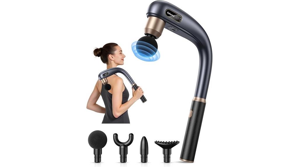 extended handle massage gun