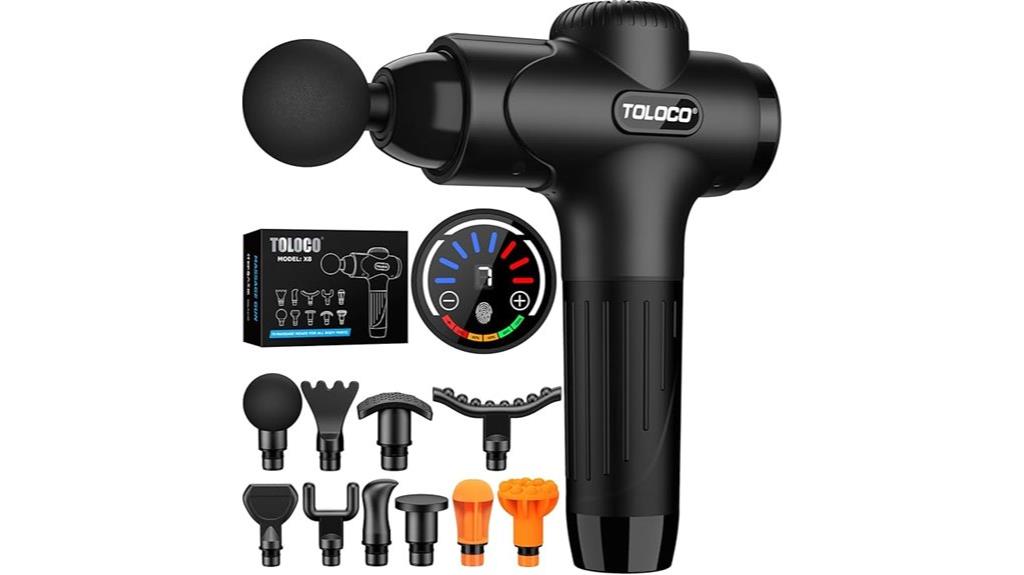 massage gun with accessories