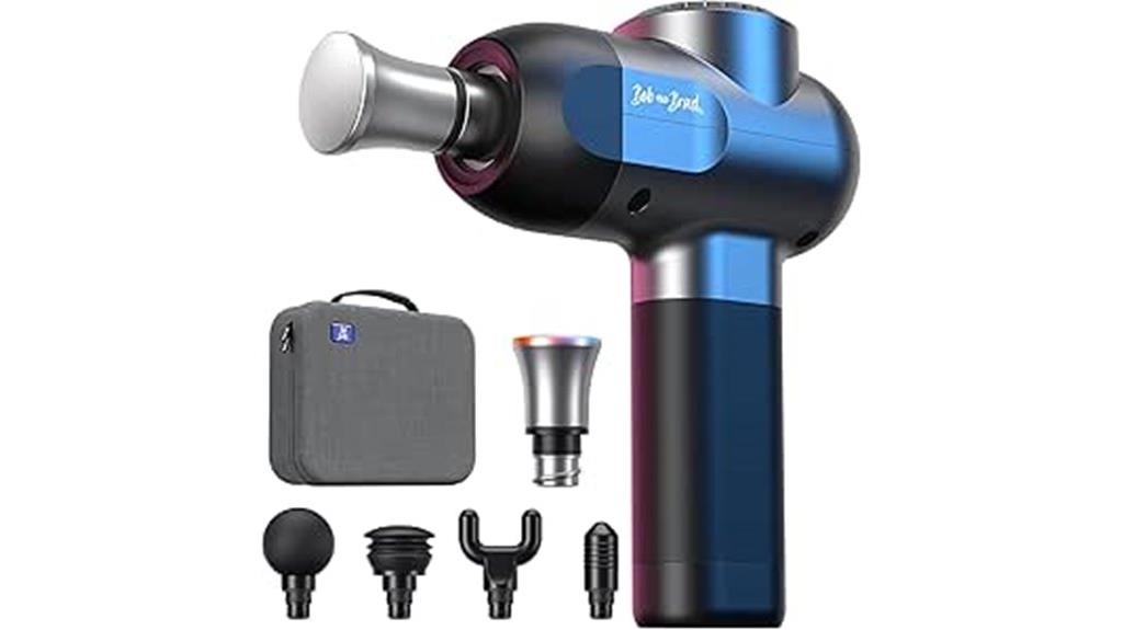 massage gun with metal head
