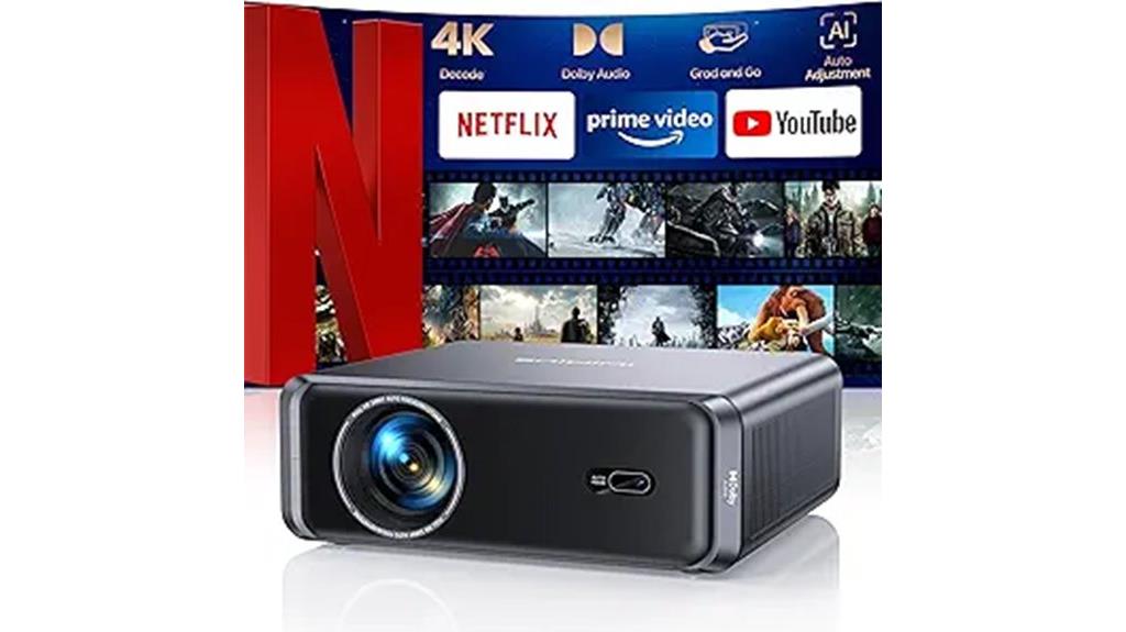 4k wifi bluetooth projector
