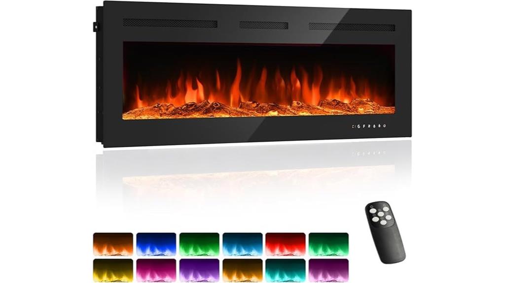 50 inch remote touch fireplace