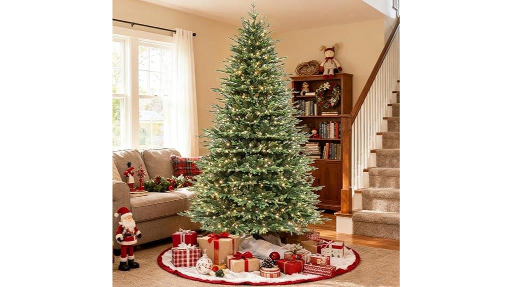 9 foot pre lit christmas tree