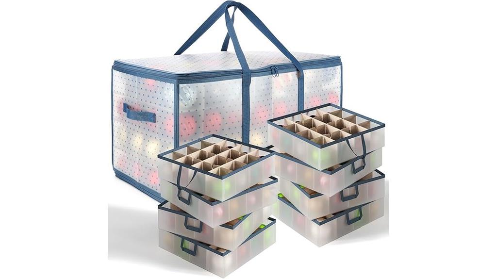 adjustable divider ornament box