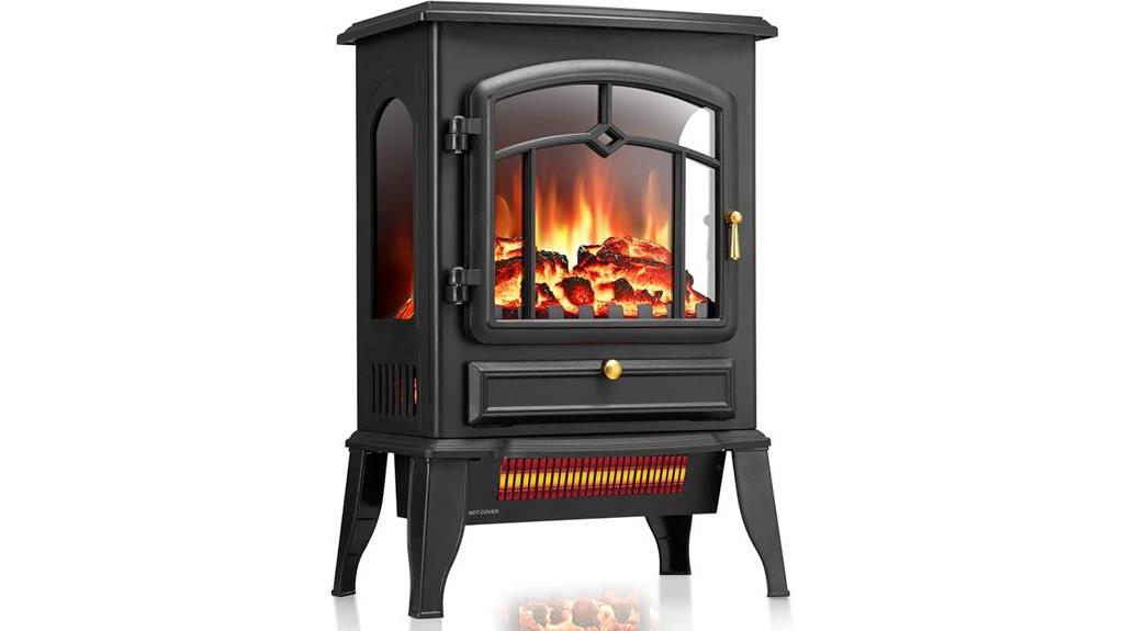 adjustable flame thermostat stove