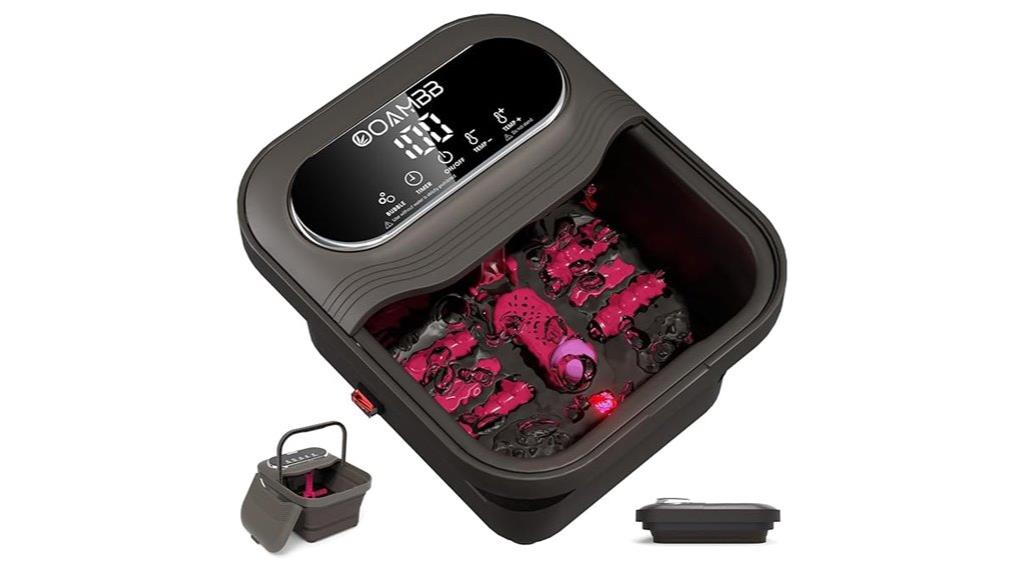adjustable heat bubble foot spa