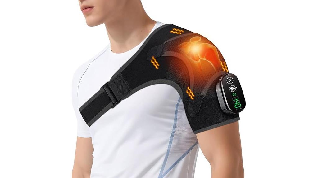 adjustable shoulder heat massager