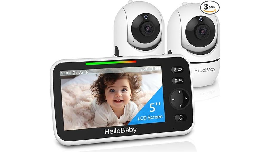 baby monitor with dual cameras