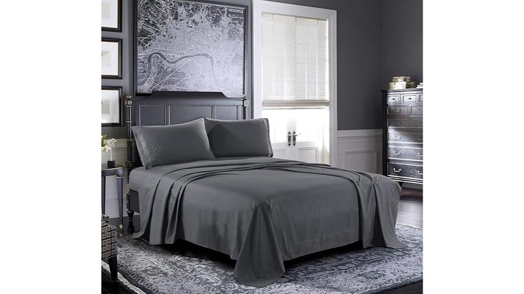 dark grey queen sheets