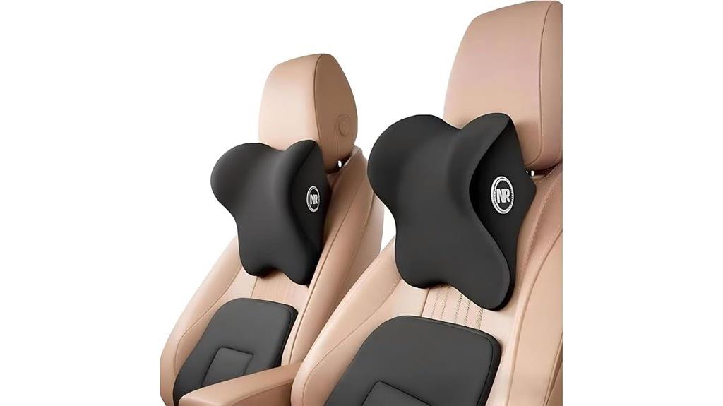 dual car headrest pillows