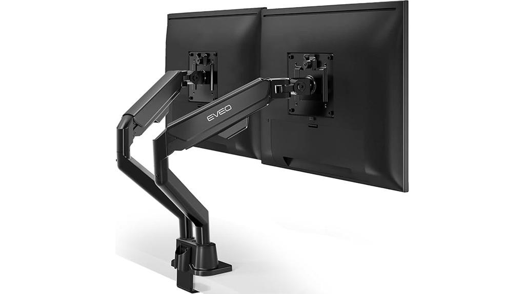 dual monitor adjustable mount