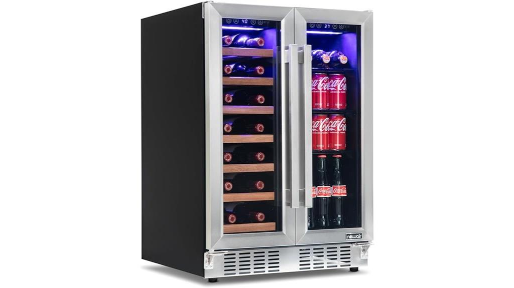 dual zone wine fridge