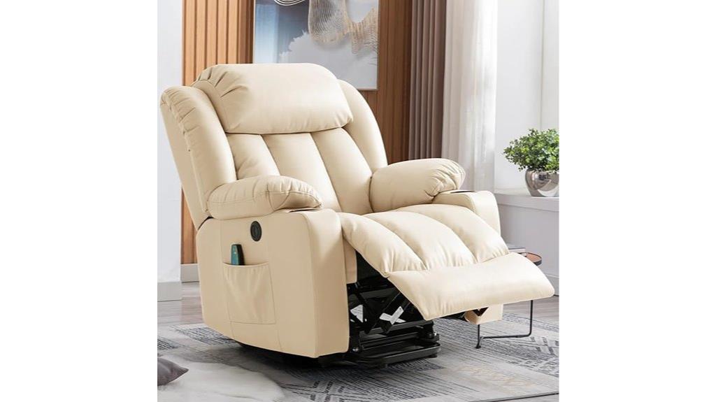 elderly recliner with features