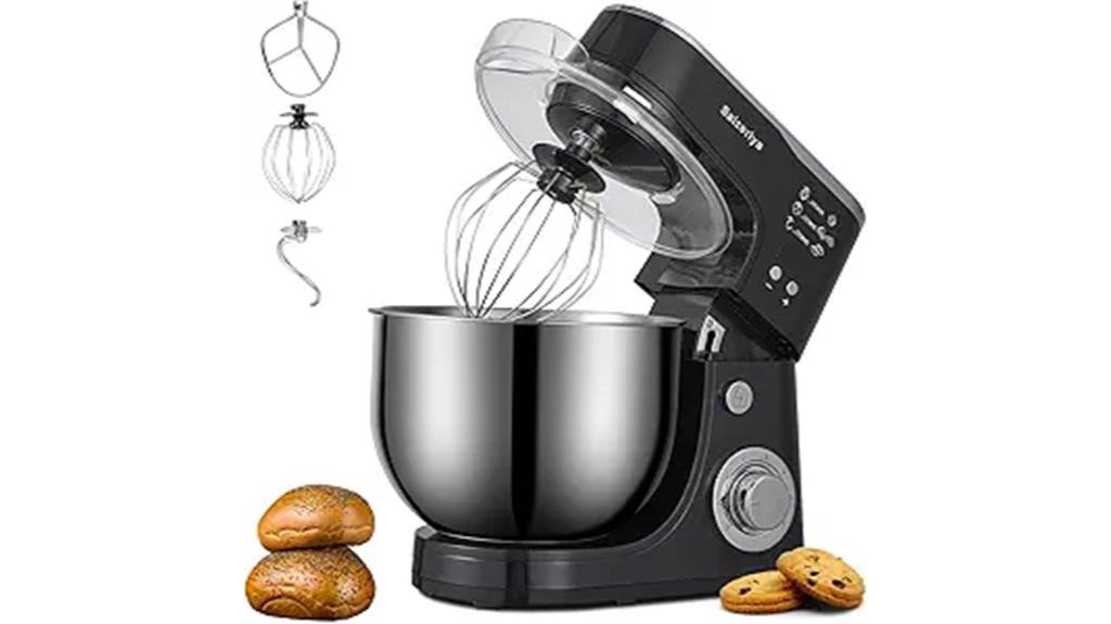 electric 4 5qt stainless mixer