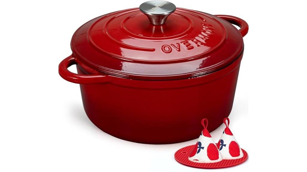 enameled cast iron dutch oven