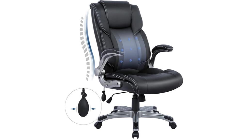 executive chair with padded arms