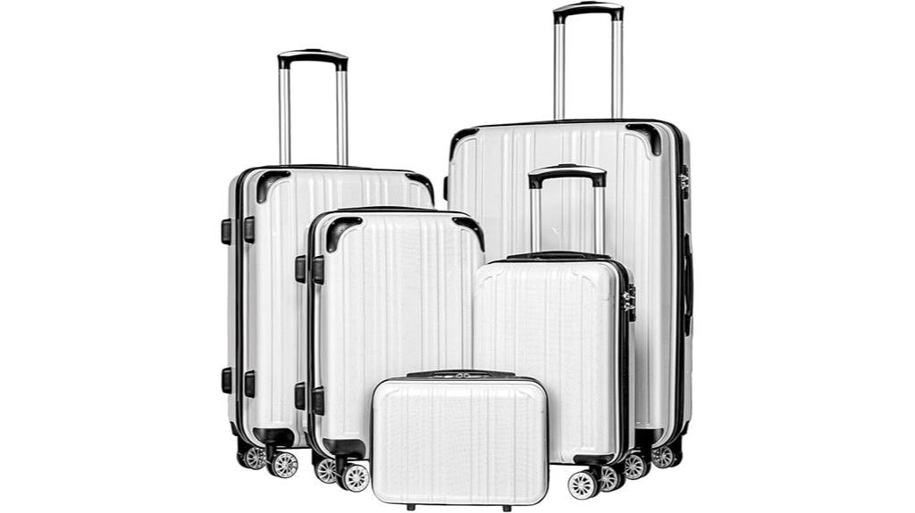 expandable spinner luggage set