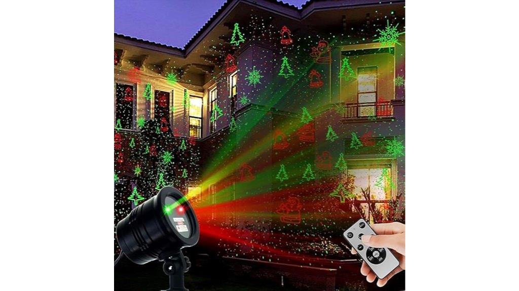 festive laser light show