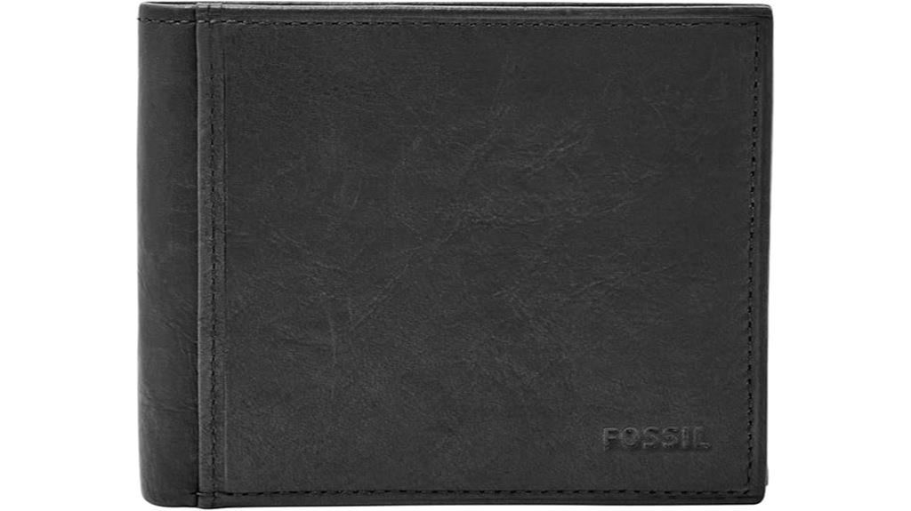 fossil rfid leather wallet