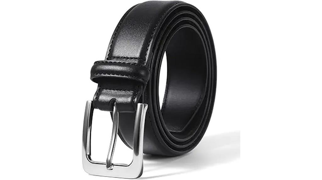 genuine leather dress belts