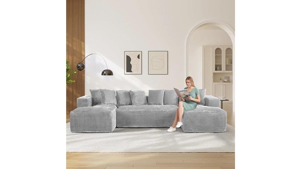 grey cloud modular sofa
