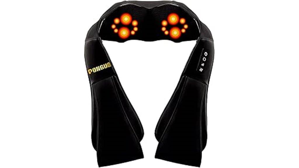 heat enabled ergonomic massager